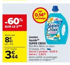 lessive liquide Super Croix