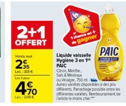 liquide vaisselle Paic