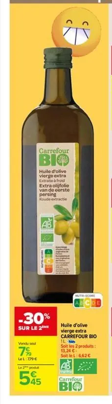 huile d'olive vierge carrefour