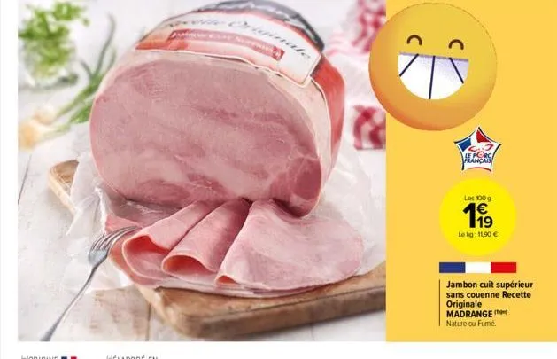 jambon cuit madrange