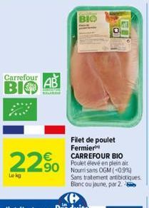 poulet fermier Carrefour