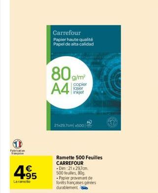 papier Carrefour