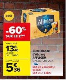 bière blonde Affligem