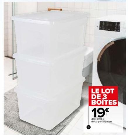 Com  the  LE LOT DE 3 BOITES  19€  dont 0,40 € d'éco-participation 