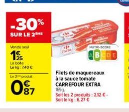 filets de maquereaux Carrefour