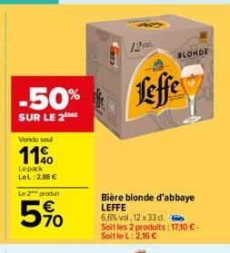 bière blonde Leffe