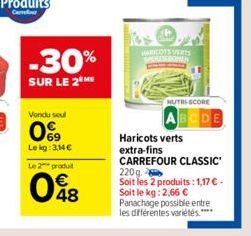 haricots verts Carrefour