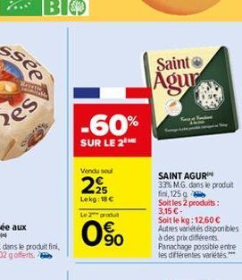 promos Saint Agur