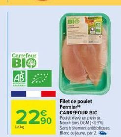 poulet fermier Carrefour