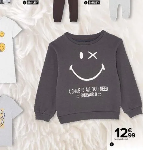 ix  a smile is all you need smileworld  12⁹  le sweat-shirt 
