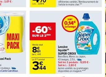 lessive liquide Super Croix