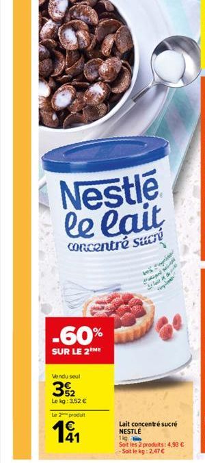 lait concentré Nestlé