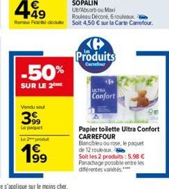 papier toilette Carrefour