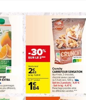 fruits secs Carrefour