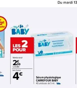 sérum physiologique carrefour