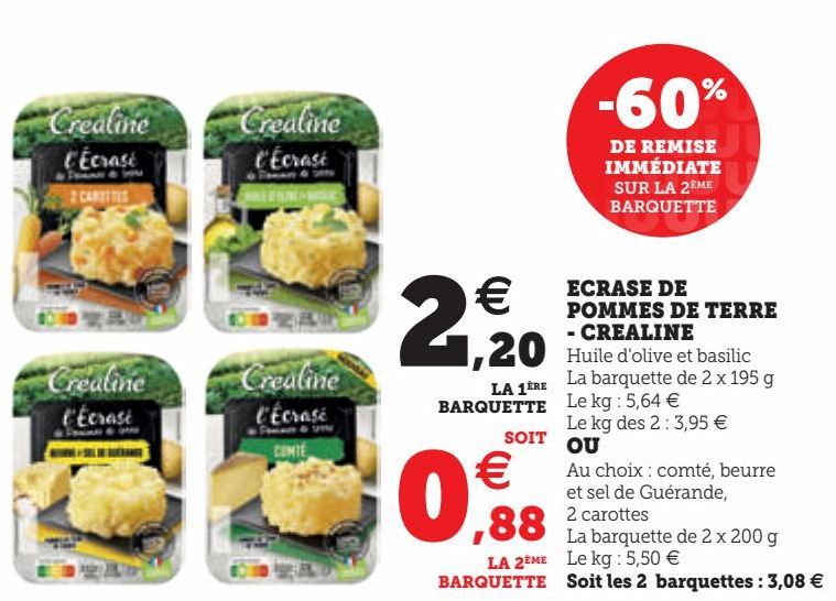 ECRASE DE POMMES DE TERRE - CREALINE