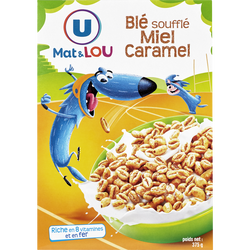 CEREALES BLE SOUFFLE MIEL CARAMEL U MAT & LOU