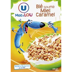 cereales ble souffle miel caramel u mat & lou