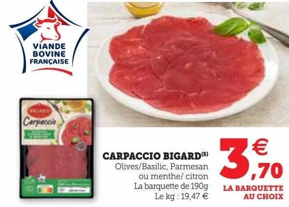 carpaccio bigard