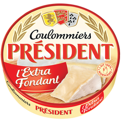 COULOMMIERS PASTEURISE L'EXTRA FONDANT PRESIDENT 