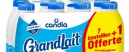 lait uht demi-ecreme de  fermes selectionnees  grandlait