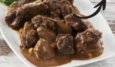 BOEUF  BOURGUIGNON U  OU PAUPIETTE DE  VEAU SAUCE AUX  CHAMPIGNONS  DE PARIS U