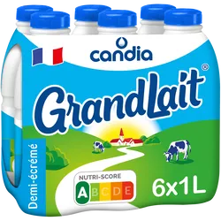 lait uht demi-ecreme de fermes selectionnees grandlait