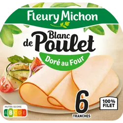 blanc de poulet dore au four fleury michon