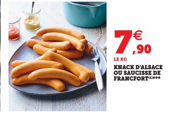 KNACK D'ALSACE OU SAUCISSE DE FRANCFORT(1)***