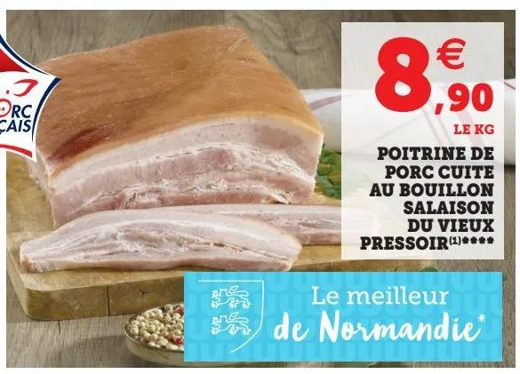 poitrine de porc cuite au bouillon salaison du vieux pressoir(1)****