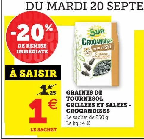 graines de tournesol grillees et salees - croqandises 