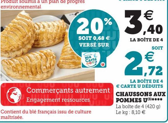 CHAUSSONS AUX POMMES U