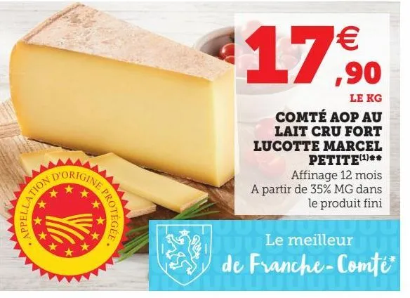 comté aop au lait cru fort lucotte marcel petite