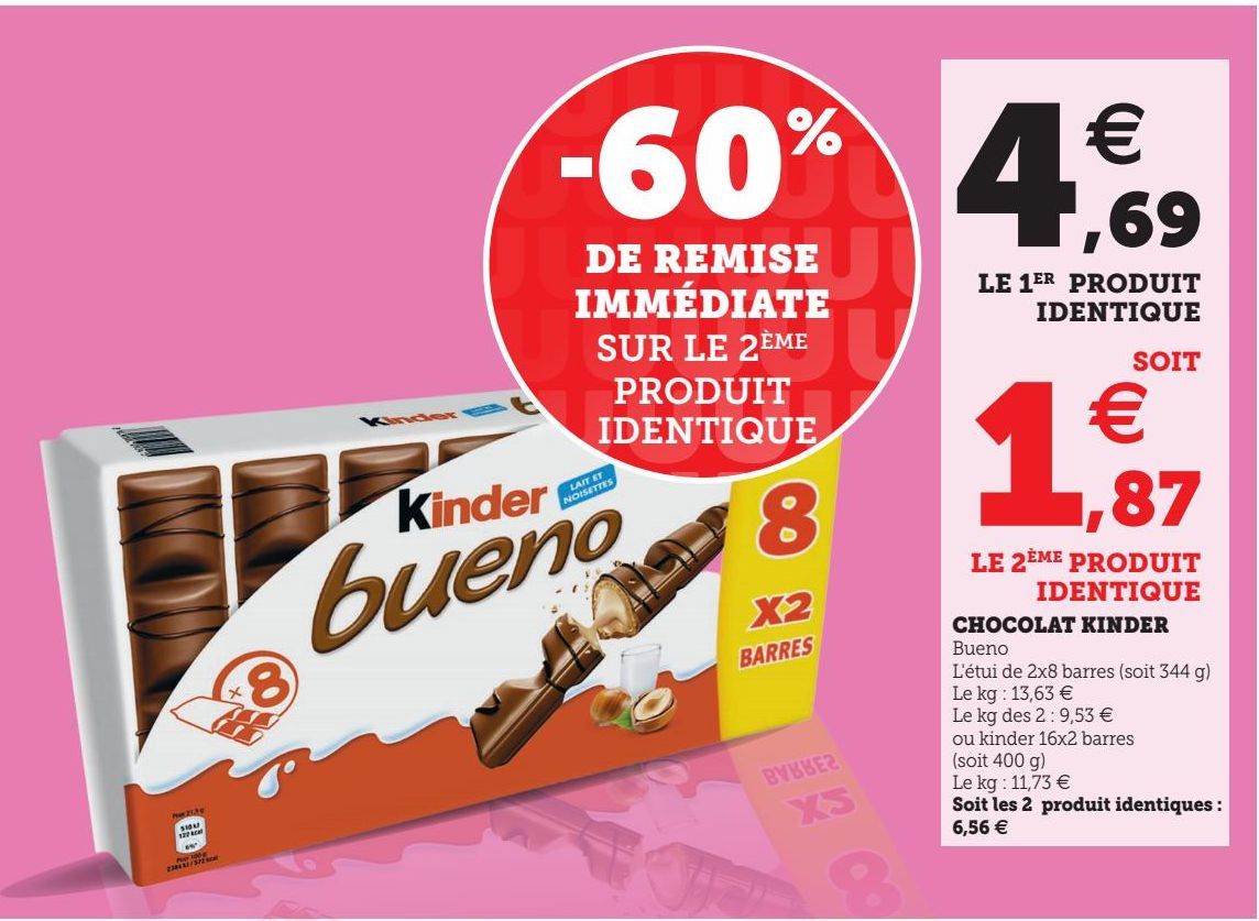 CHOCOLAT KINDER 