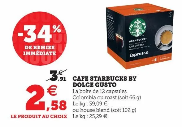 cafe starbucks by dolce gusto 