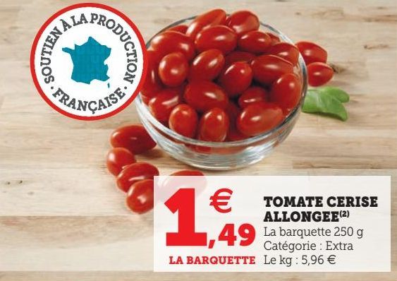 TOMATE CERISE ALLONGEE