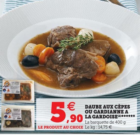 DAUBE AUX CÈPES OU GARDIANNE A LA GARDOISE