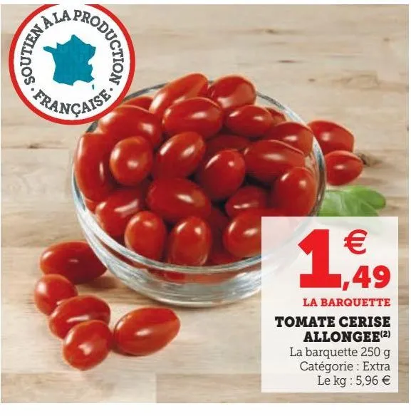 tomate cerise allongee(