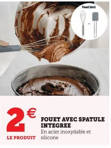 fouet avec spatule integree