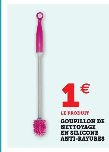 goupillon de nettoyage en silicone anti-rayures