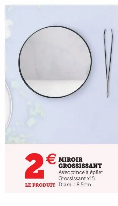 miroir grossissant