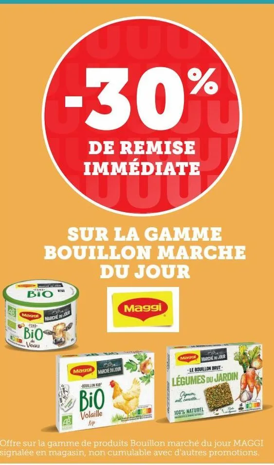 sur la gamme bouillon marche du jour