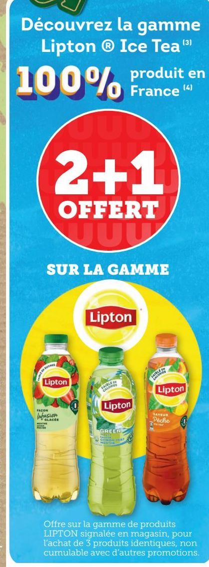Découvrez la gamme Lipton Ice Tea 100% produit en France