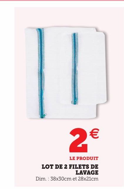 LOT DE 2 FILETS DE LAVAGE