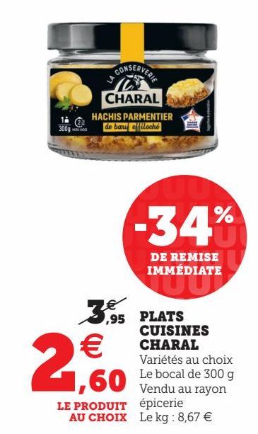 PLATS CUISINES CHARAL