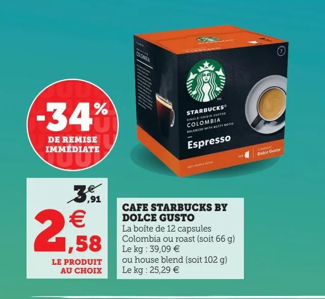 cafe starbucks by dolce gusto