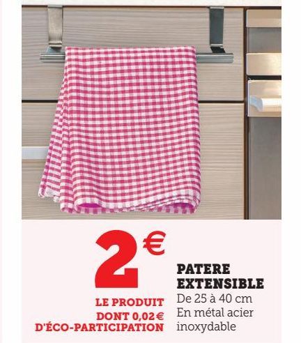 PATERE EXTENSIBLE