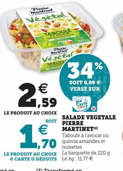 SALADE VEGETALE PIERRE MARTINET