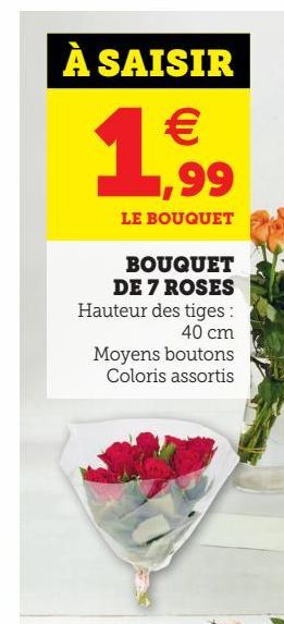 bouquet de 7 roses