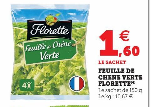 Feuille de chene verte Florette